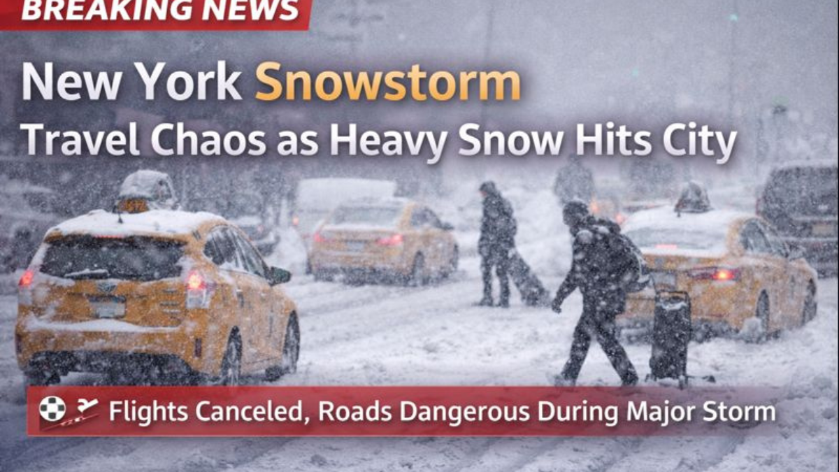 New York snowstorm travel chaos