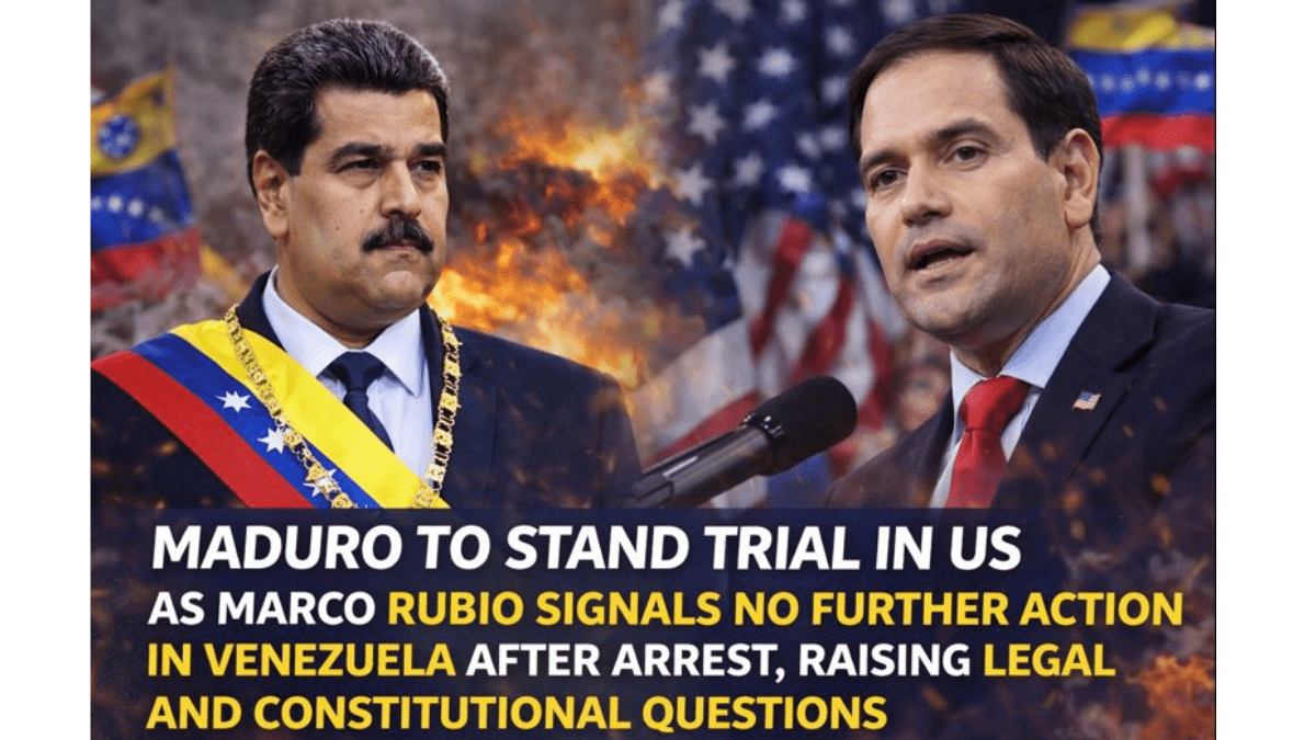 Maduro to stand trial in US following arrest as Rubio rules out further Venezuela action