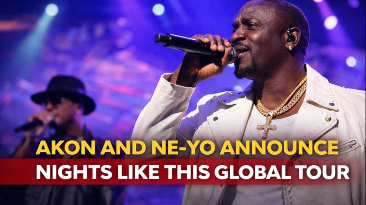 akon performs on stage during Nights Like This global tour announcement