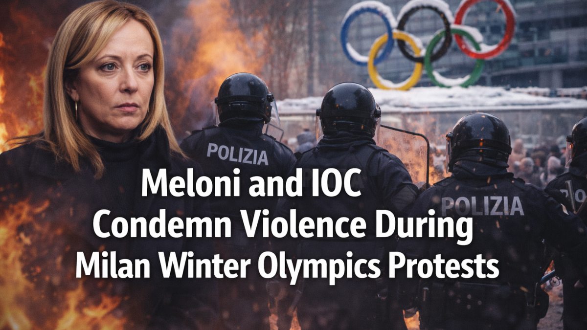 Meloni Condemns Milan Olympics Protest Violence