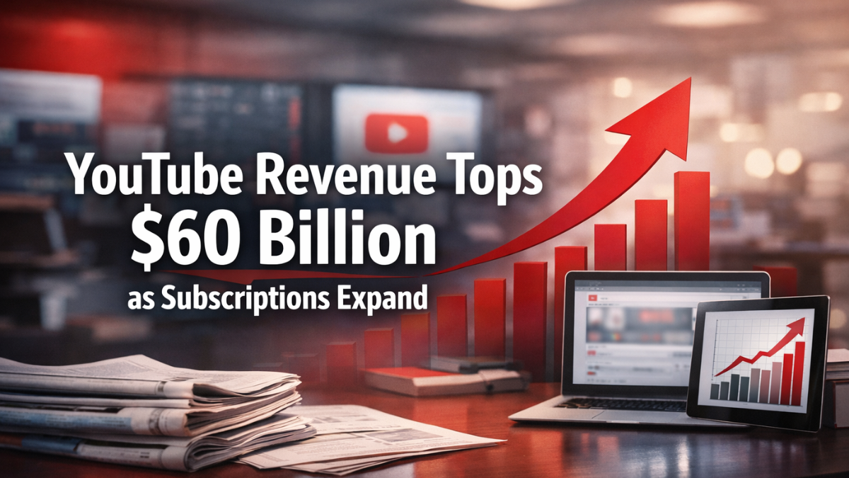 YouTube Revenue Surpasses $60bn in 2025 Growth Push