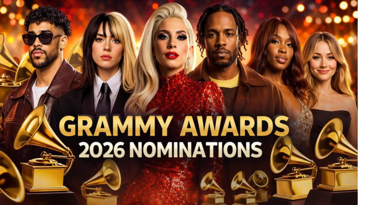 Grammy Awards nominations 2026 featuring top artists across major music categories