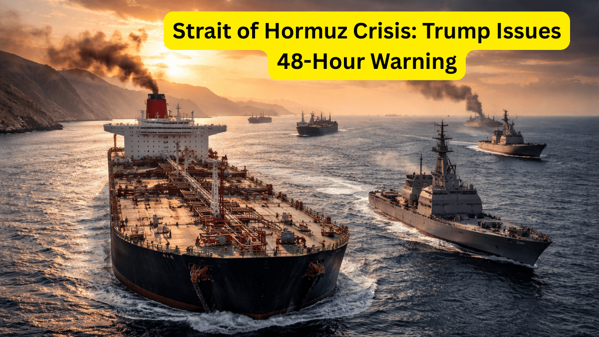 Strait of Hormuz oil tanker traffic under rising military tension between the United States and Iran