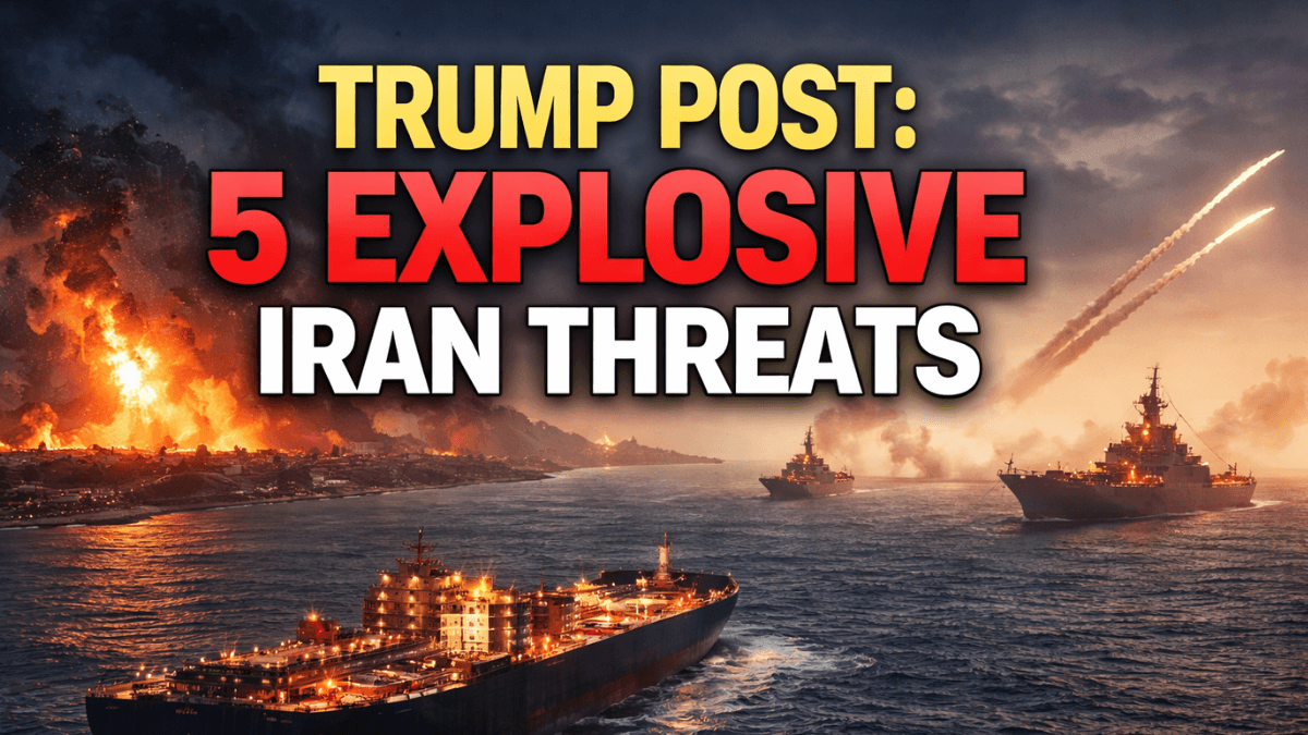 trump post warning Iran over Strait of Hormuz crisis